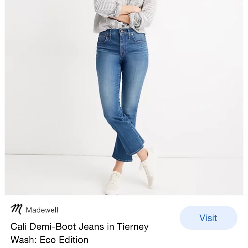 Madewell Demi Boot jeans sz 24